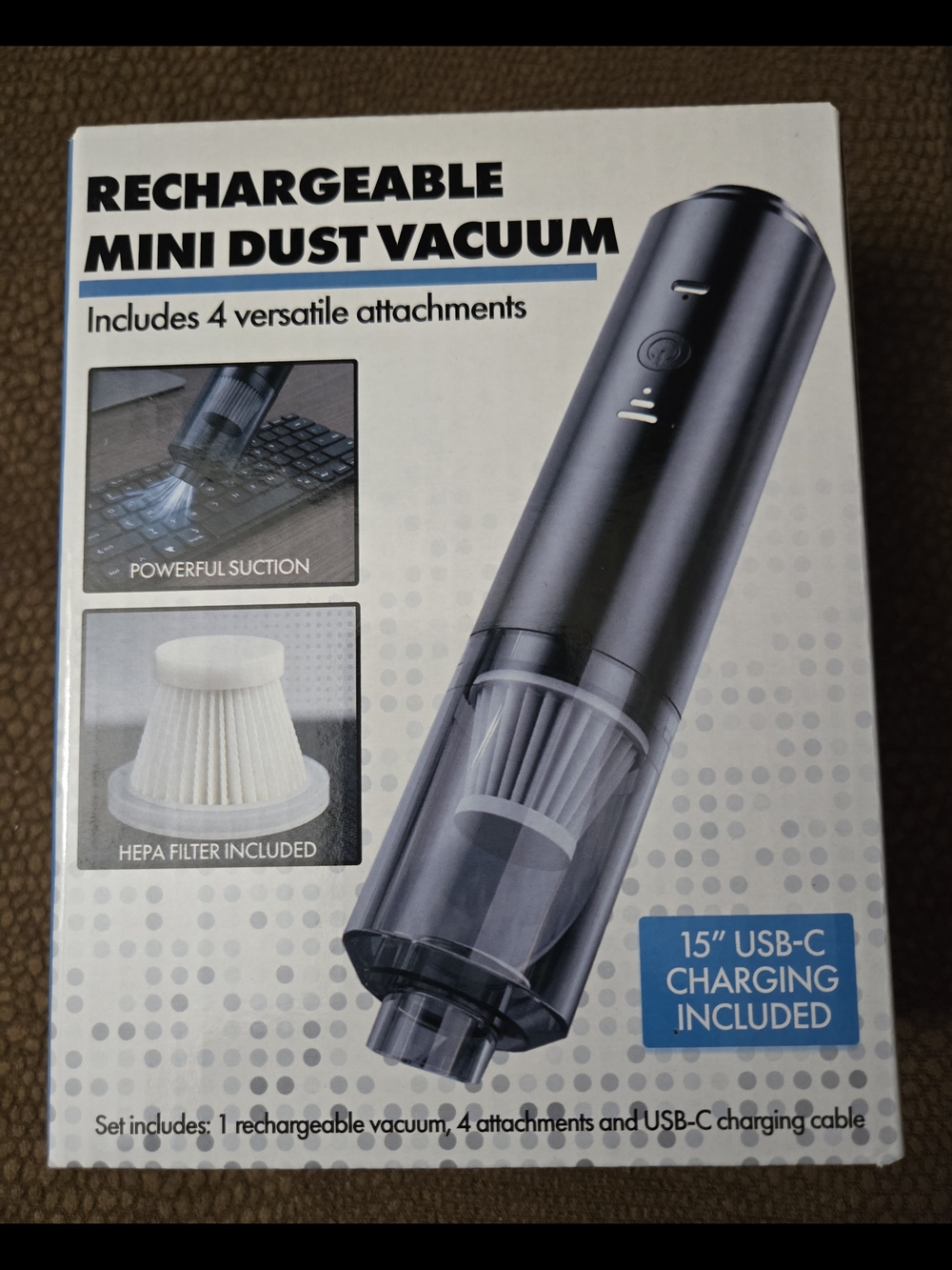 Rechargeable Mini Dust Vacuum